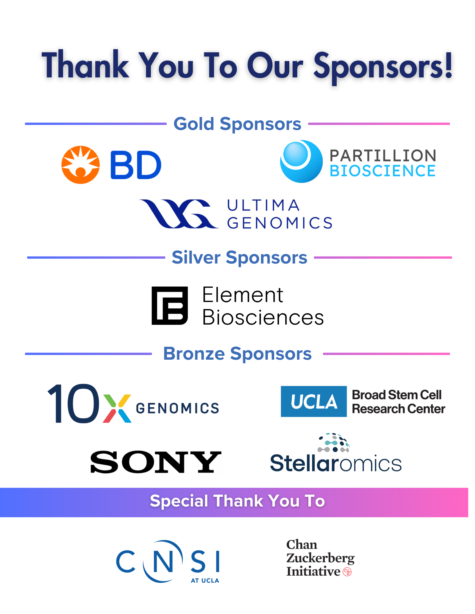 Final Sponsors Final Sponsors